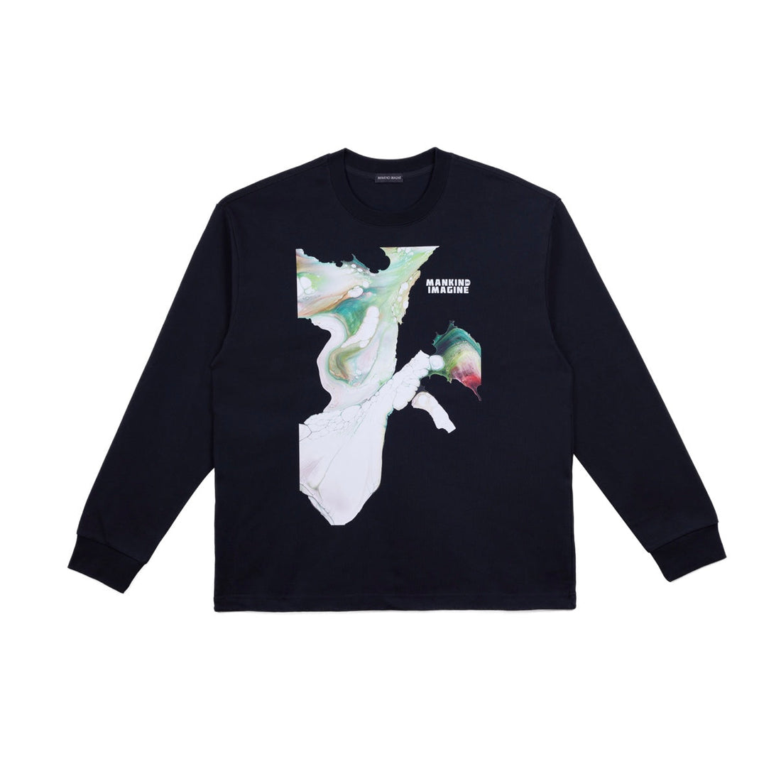 MANKIND IMAGINE - POUR PAINTING ART PRINT SWEATSHIRT