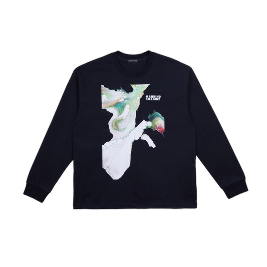 MANKIND IMAGINE - POUR PAINTING ART PRINT SWEATSHIRT