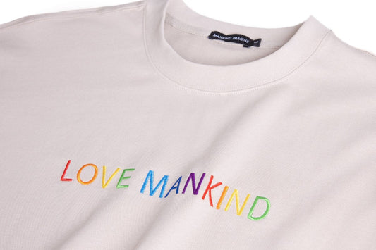 MANKIND IMAGINE Rainbow “Love Mankind” Sweat Shirt