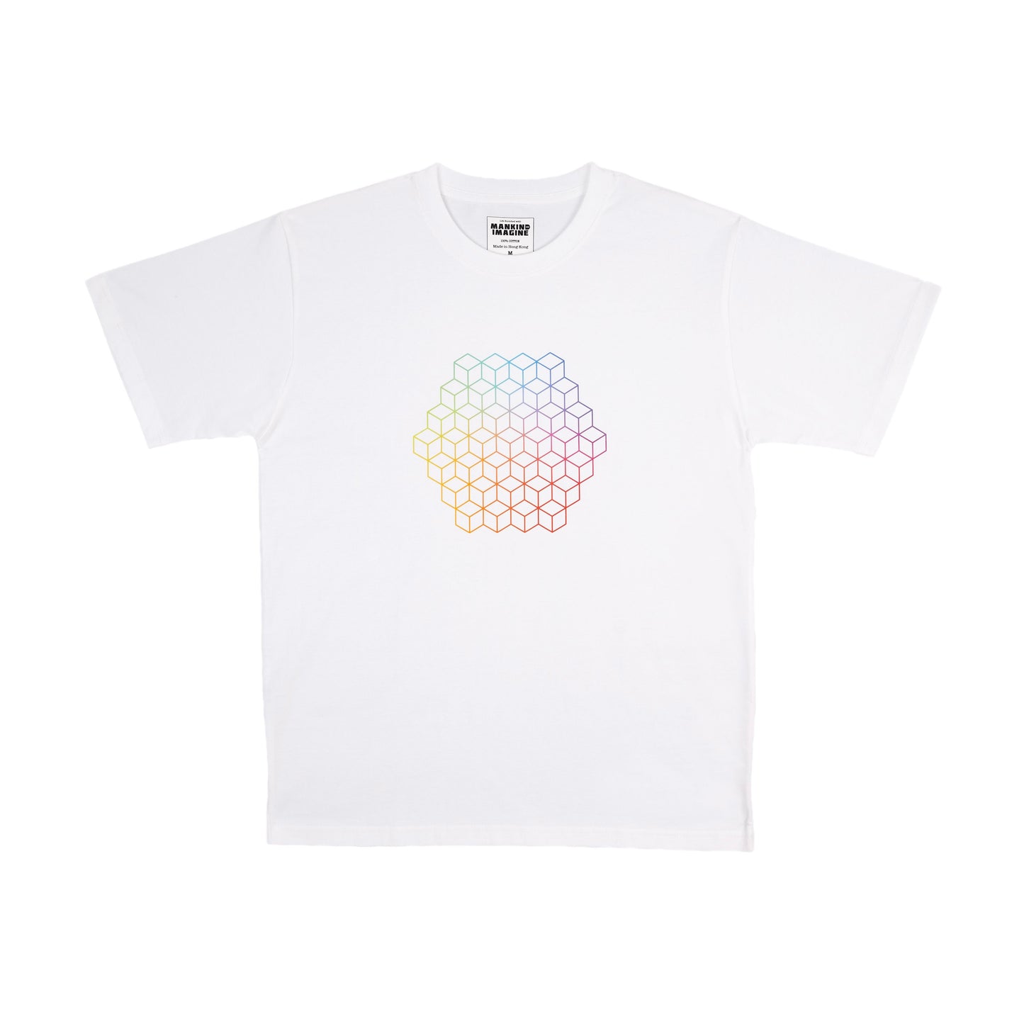 Mankind Imagine Rainbow Limitless Logo T-Shirt in White 限量初版
