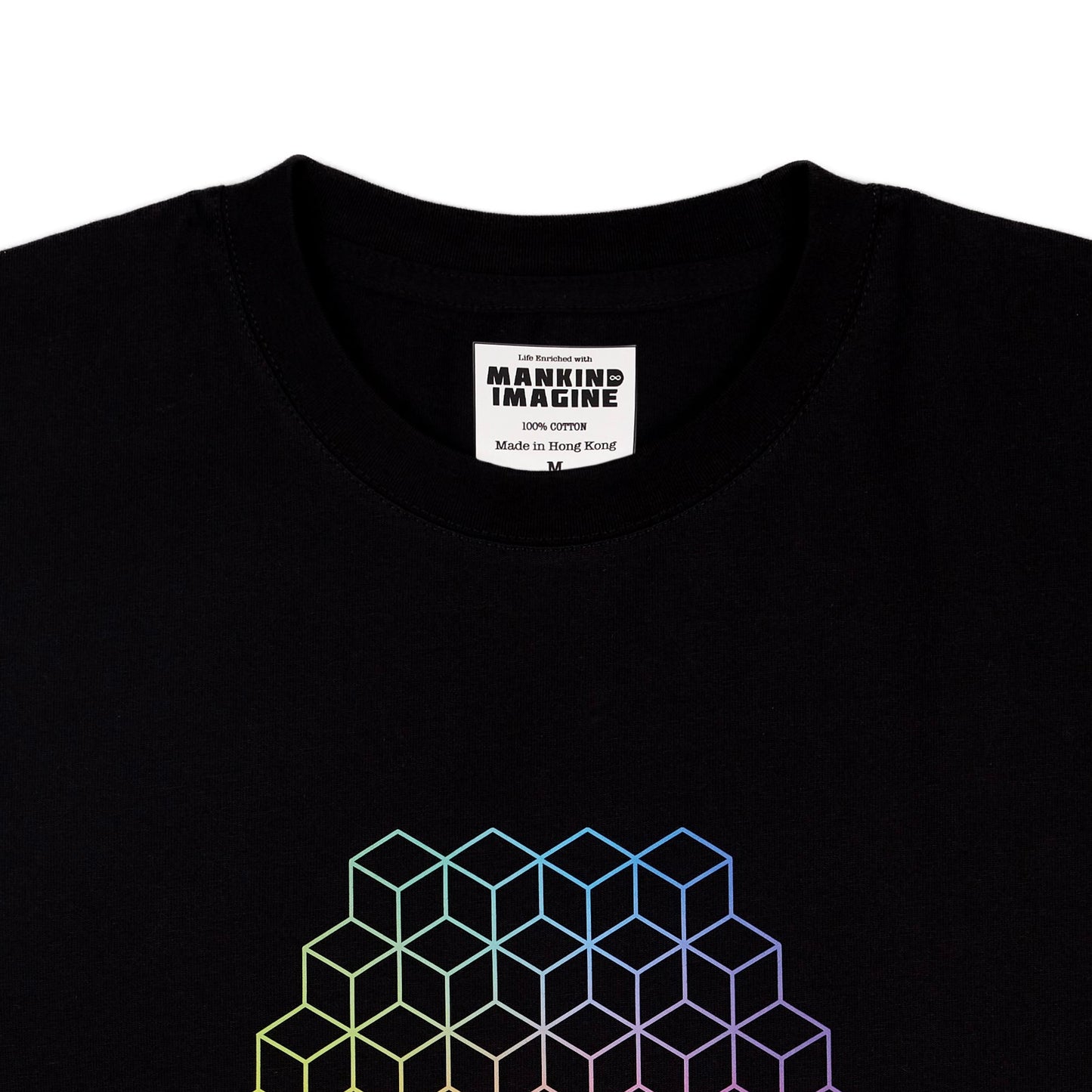 Mankind Imagine Rainbow Limitless Logo T-Shirt in Black 限量初版