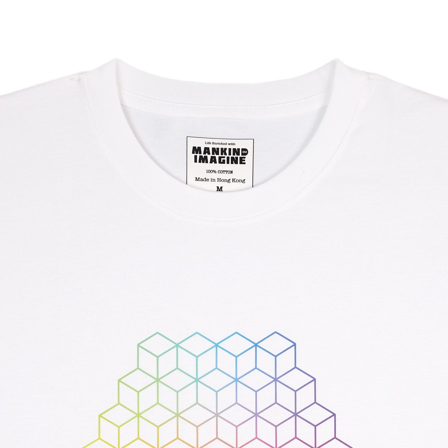 Mankind Imagine Rainbow Limitless Logo T-Shirt in White 限量初版