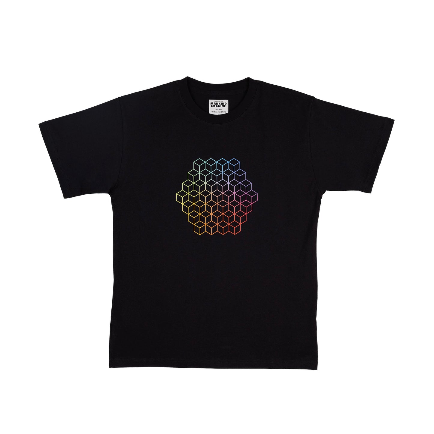 Mankind Imagine Rainbow Limitless Logo T-Shirt in Black 限量初版