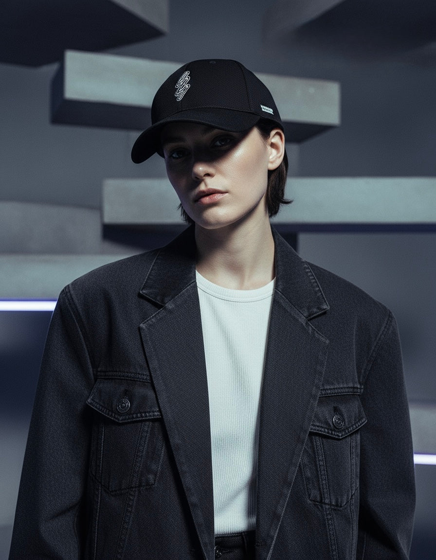 Mankind Imagine Lightning logo Embroidered Cap in Black 閃電符號刺繡帽-黑色