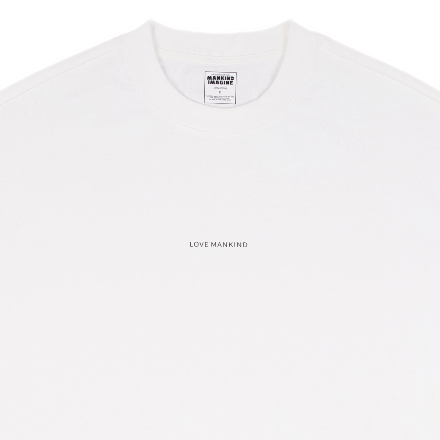 Mankind Imagine Love Mankind T-Shirt in White