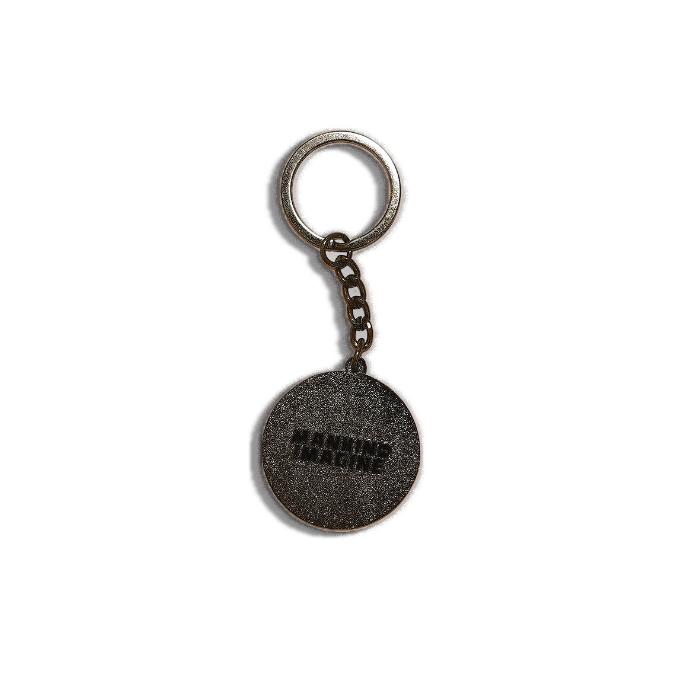 Rainbow Energy keychain back engraved with brand logo