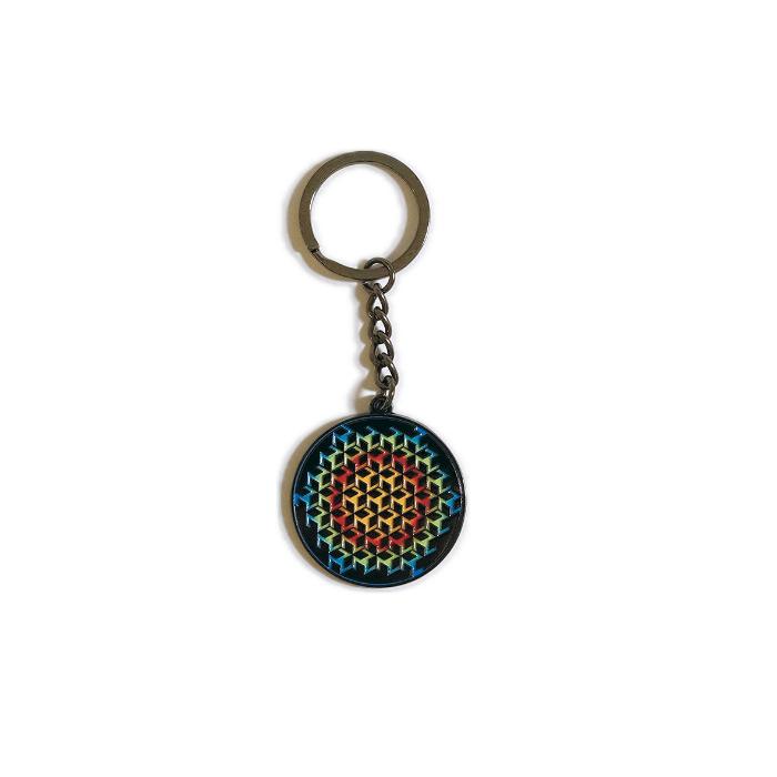 Keychain engraved with Rainbow logo