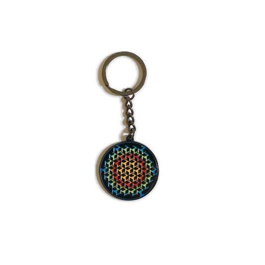 Keychain engraved with Rainbow logo
