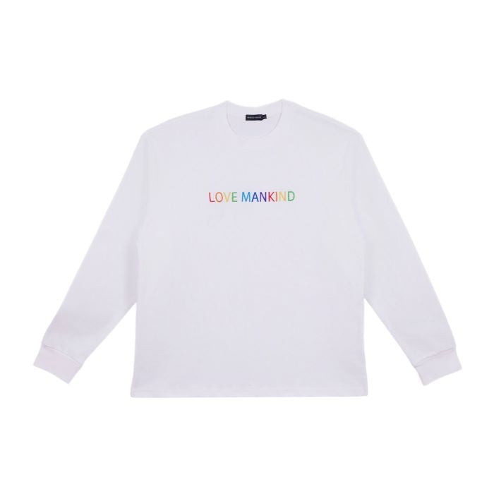 Love Mankind Sweatshirt in white