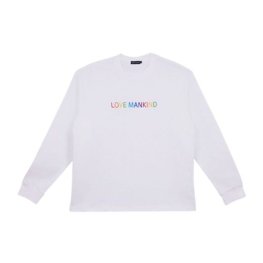Love Mankind Sweatshirt in white