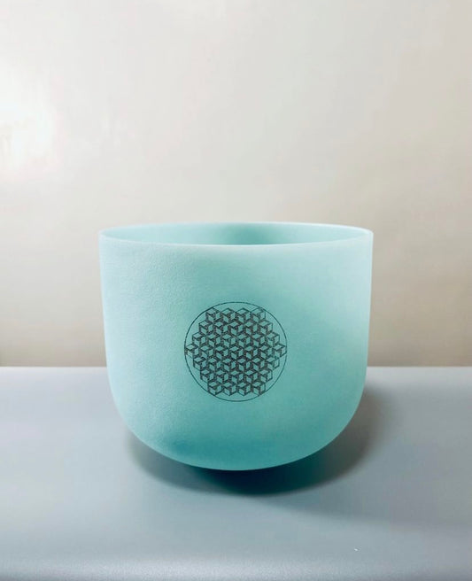 [Healing Bowl - Colours of the Sound Series] Sea Blue Crystal Bowl